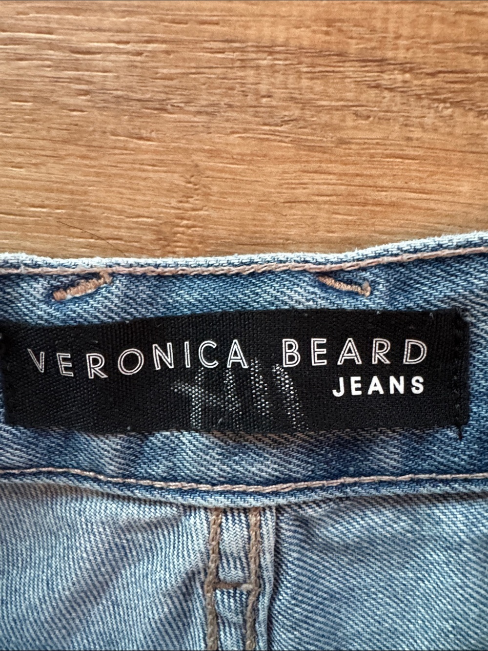 Veronica Beard Light Blue Blake High-Rise classic Straight Leg Jeans - Picture 4 of 6